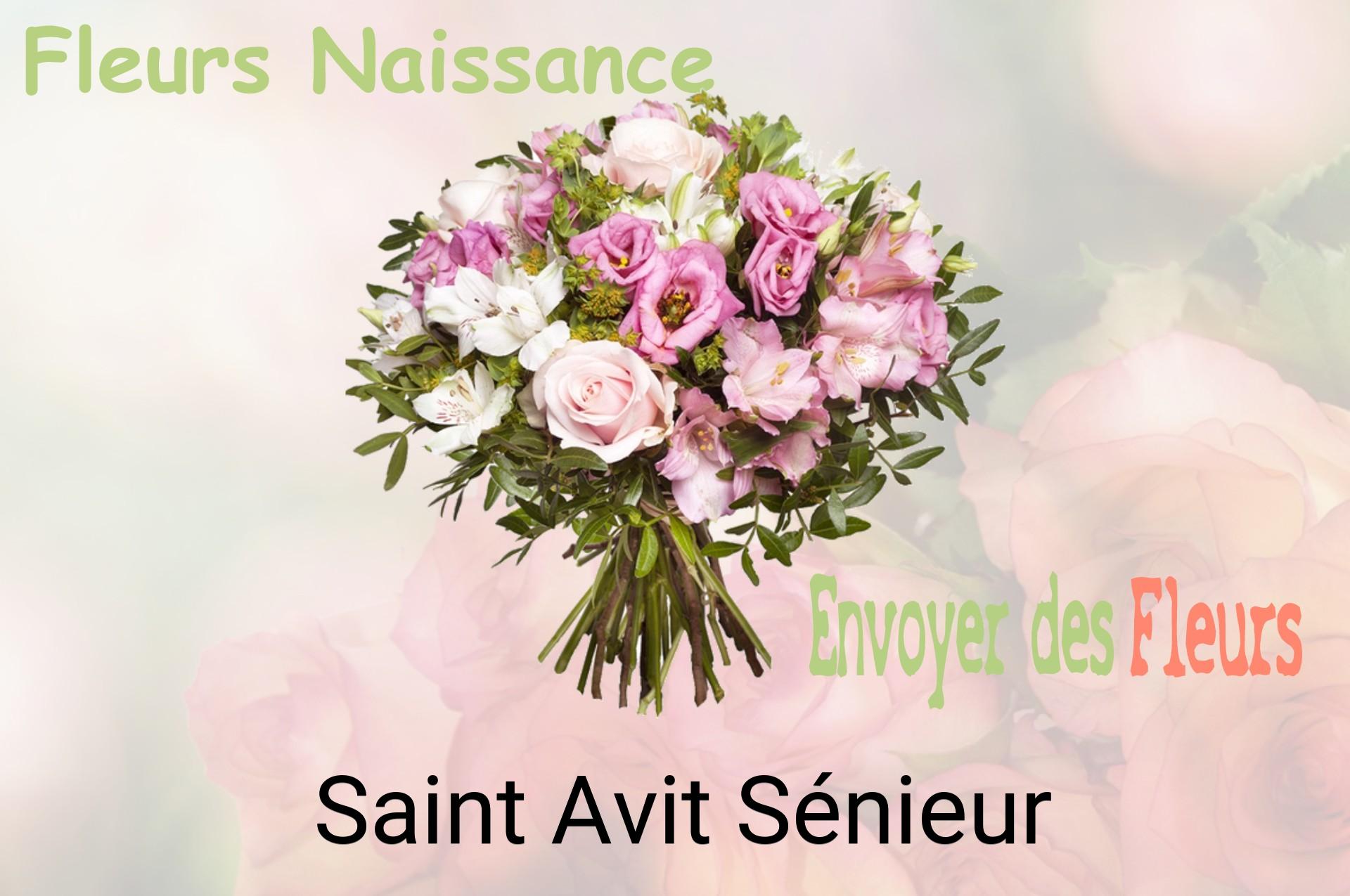 Bouquet de fleurs de naissance livré à Saint-Avit-Sénieur